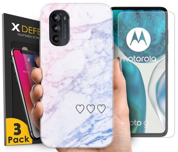 MARKOWE ETUI DO MOTOROLA MOTO G52 WZORY + SZKŁO