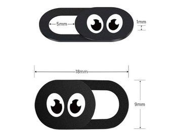 6x ZAŚLEPKA DO KAMERY LAPTOPA TABLETU zasłonka chroni dane NA KAMERKĘ 6szt