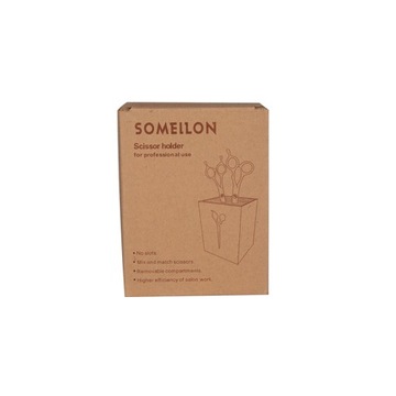 Серебряная подставка для парикмахерских ножниц.