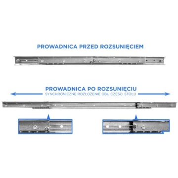 Направляющая синхронного стола - тросовая, 700 мм