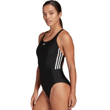 ADIDAS 3S 3-STRIPES MID SUIT STRÓJ KĄPIELOWY JEDNOCZĘŚCIOWY CZARNY NA BASEN