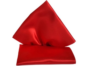 CZERWONA GŁADKA POSZETKA WYPUSTKA BUTONIERKA