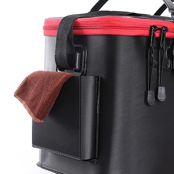 Рыболовное ведро складная рыболовная сумка для живой рыбы с крышкой.