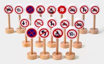 ДВУХСТОРОННИЕ ДОРОЖНЫЕ ЗНАКИ 50 шт x2 КОЛЛЕКЦИЯ БОЛЬШИХ ДЕРЕВЯННЫХ ГИГАНТСКИХ ЗНАКОВ