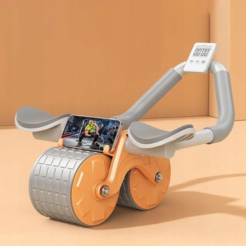 КОЛЕСО ДЛЯ АБСТРАКТНЫХ УПРАЖНЕНИЙ ДЛЯ МЫШЦ CORE РОЛИК + ТАЙМЕР + КАТ