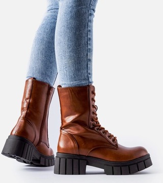 Hers Karmelowe klasyczne workery 25843 r. 41