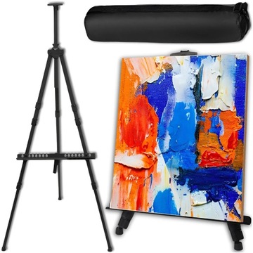 SZTALUGA MALARSKA ALUMINIOWA PLENEROWA 158CM + ETUI