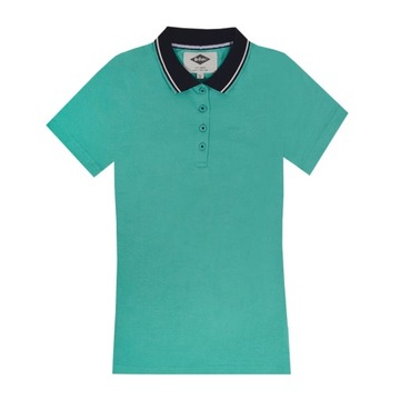 LEE COOPER Koszulka Damska Polo ANDREA Turquois S