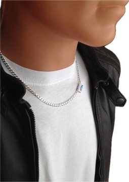 Серебряная мужская цепочка 925 пробы, ШИРОКАЯ, ТОЛСТАЯ БРОНЯ (в ПОДАРОК)