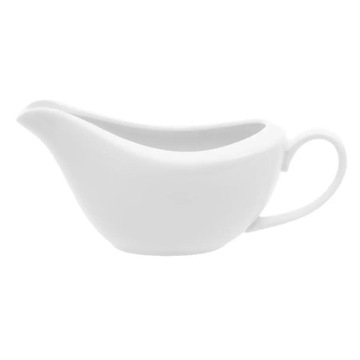 SOSJERKA PORCELANOWA NACZYNIE DO PODAWANIA SOSU 260ml ZESTAW Z NABIERKA