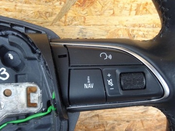 AUDI A4 B8 8K LIFT 12-15 МНОГОФУНКЦИОНАЛЬНЫЙ РУЛЬ SOUL КОЖАНЫЙ 4L0419091AC