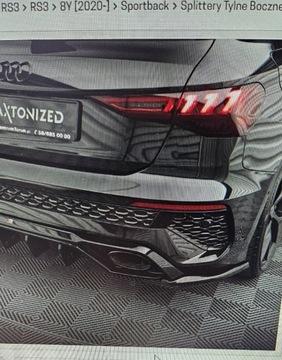 Audi RS3 ЗАДНИЕ БОКОВЫЕ РАЗДЕЛИТЕЛИ Maxton RS 3 8Y Познань