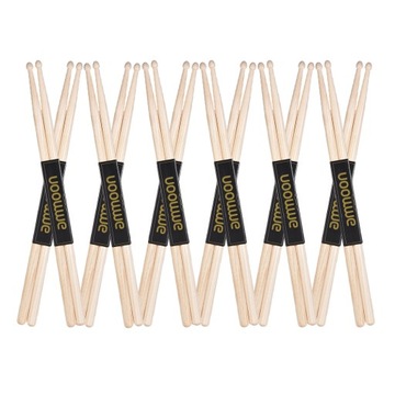 Ammoon 12 пар деревянных барабанных палочек 5А, барабан