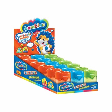 Двойная точилка BAMBINO с контейнером | ДЕТСКИЙ САД | ШКОЛА |