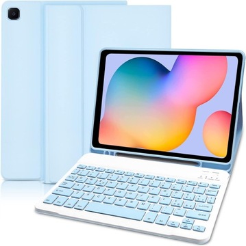 Чехол с Bluetooth-клавиатурой для Samsung Galaxy Tab S6 Lite 10,4 дюйма, синий