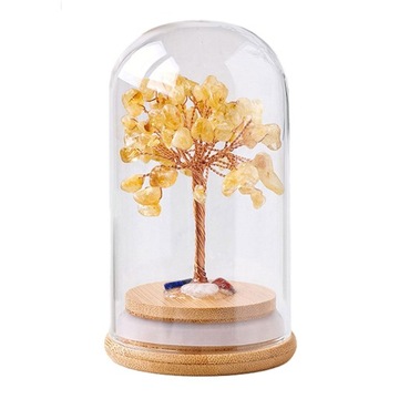 Fortune Trees Statue Indoor Housewarming Cabinet Office Bonsai Tree Style B