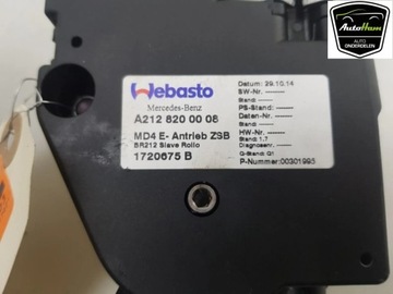 MERCEDES-BENZ E AMG W212 2014 MOTOREK STŘEŠNÍHO OKNA