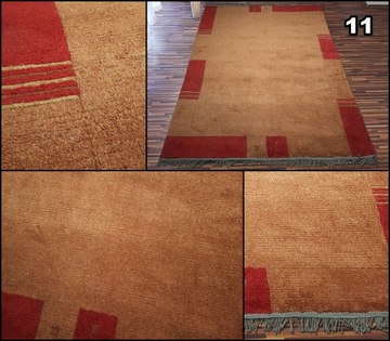 Натуральный толстый ковер 80% шерсть Camel 160x240 Индия БОХО Ручная работа — микс