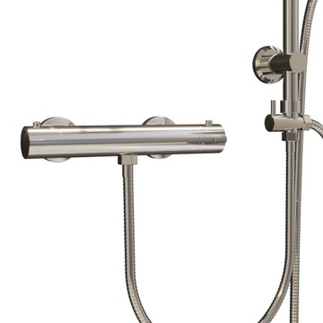 ZESTAW PRYSZNICOWY DESZCZOWNICA BATERIA TERMOSTATYCZNA ŁAZIENKA RIPON