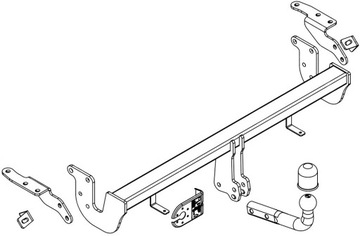 ZAŘÍZENÍ(HÁK) HOLOWNICZY+MODUL13PIN PEUGEOT 4008 CROSSOVER 2WD 4WD AWD 4X4