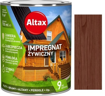 ALTAX IMPREGNAT ŻYWICZNY DO DREWNA ORZECH 0.75L
