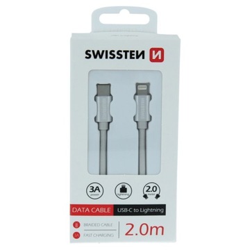 Kabel do iPhone 11 12 13 14 USB-C Lightning 2m 3A