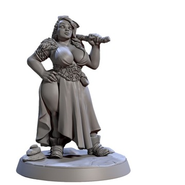 Alfhild - Northwoman Pinup Dressed RPG DnD D&D Pathfinder