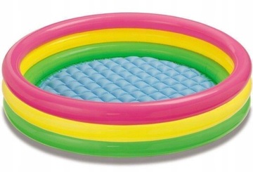 Детский садовый бассейн Intex Rainbow 114x25см