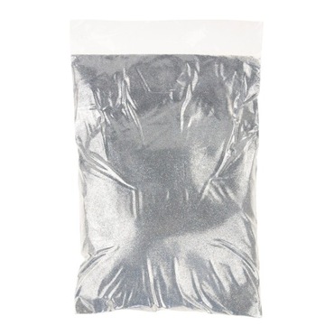 BROKAT SYPKI 1KG DEKORACYJNY DO FARB ŚCIAN SREBRNY ozdoby DIY Scrapbooking