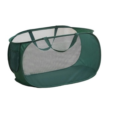 Складная сетчатая корзина для грязной одежды, складная корзина для белья, зеленые игрушки