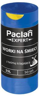 WORKI NA ŚMIECI Z TAŚMĄ PACLAN EXPERT 35l 50 szt