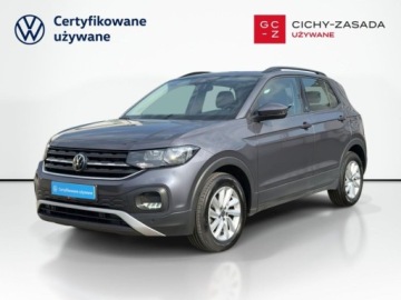 Volkswagen T-Cross SUV 1.0 TSI 110KM 2022 Volkswagen T-Cross 1.0 TSI 110 KM DSG LIFE FVAT 23 CarPlay Aktywny tempo