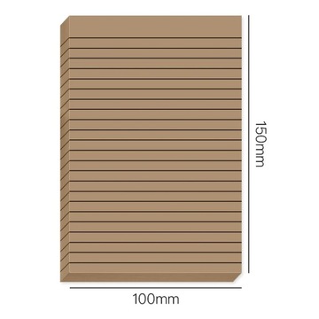 30/50 Sheets Gradient Transparent Sticky Notes Waterproof Horizontal Line I