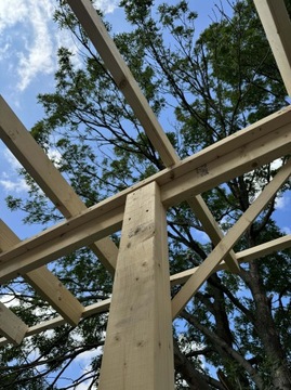 Строительный брус С24 45х45 100см, строганный