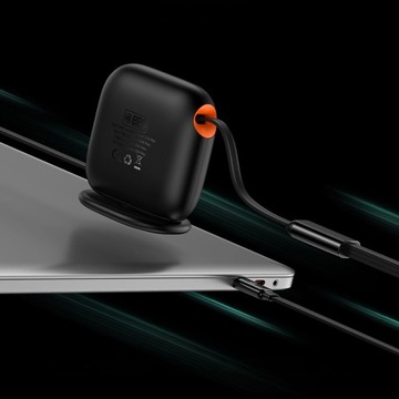 Втягивающийся кабель Baseus Traction Series 3-в-1 USB Type C — micro USB / тип USB