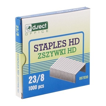 ZSZYWKI BIUROWE STALOWE 23/8 1000szt.