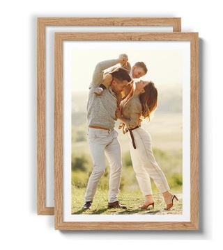 RAMKA DREWNIANA na zdjęcia 2szt RAMA A4 #22d #d