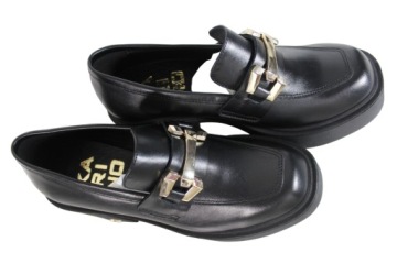 ТУФЛИ KARINO 5180 R.37 КОЖА ЧЕРНАЯ ЛИЦО