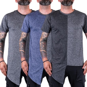 Asymetryczny T-SHIRT dwukolorowy XIMO r. M