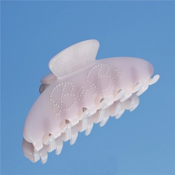 Simple Low Saturated Pink Gradient Acetate Pearl Clip Ballet Style Shark
