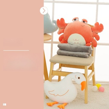 ПОДУШКА, ПУТЕШЕСТВЕННОЕ ОДЕЯЛО, ФОРМА КРАБА, КАРТОН