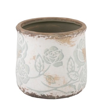 DONICA Z RÓŻAMI ceramika styl retro 13x12cm