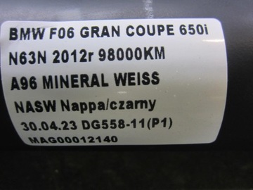 BMW 6 F06 F10 F11 550I 650I HŘÍDEL HNACÍ ZADNÍ 26107563150 26107631347