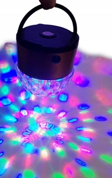 МИНИ-ДИСКО-ШАР LED ДИСКО-ПРОЕКТОР USB RGB
