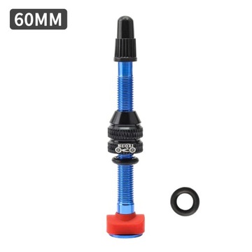 Бескамерный клапан Presta с ЧПУ универсальный 60 мм синий