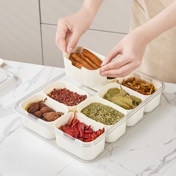 Разделенная коробка для закусок Crisper Box с 8 отделениями и контейнером для закусок