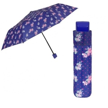 Parasolka Damska mini manualna lekka składana do torebki kwiaty Perletti