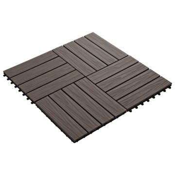 PODEST TARASOWY PŁYTKA TARASOWA BRĄZOWE 11 szt. 30x30 cm 1m² Balkon Taras