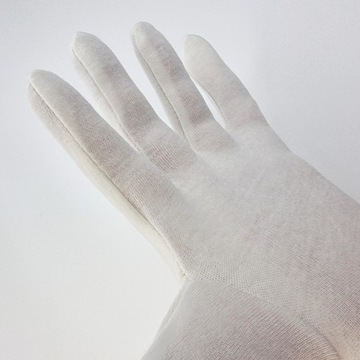 Белые косметические перчатки из 100% хлопка Премиум-парафин для ухода за руками
