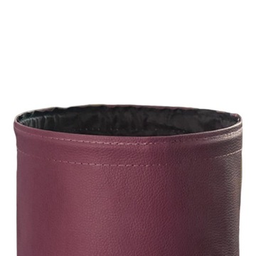 Wiszący worek na śmieci do samochodu Uniwersalny przenośny dodatek do wnętrza ze skóry PU Czerwony